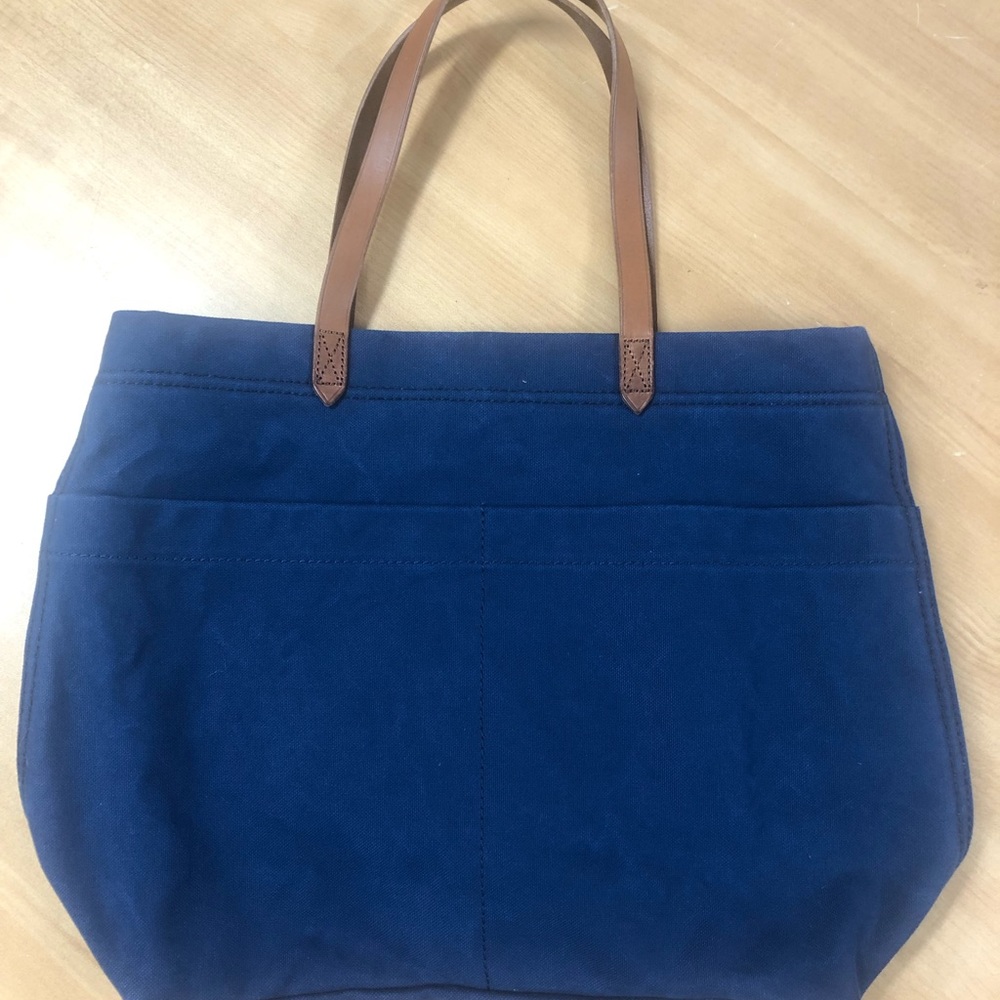 Madewell Blue Canvas Tote Bag